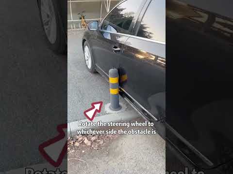 90% of people don't know how to avoid secondary scratches when drivingagainst obstacles#car#driving