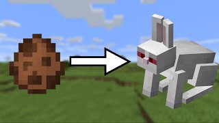 How To Use A Spawn Egg To Spawn The Killer Rabbit In Minecraft 1 17 1