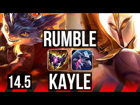 RUMBLE vs KAYLE (TOP) | 6 solo kills, Legendary, 400+ games, 13/4/7 | KR Master | 14.5