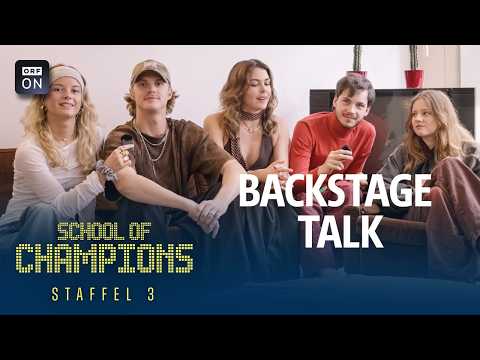 BACKSTAGE TALK with the cast of "School of Champions"