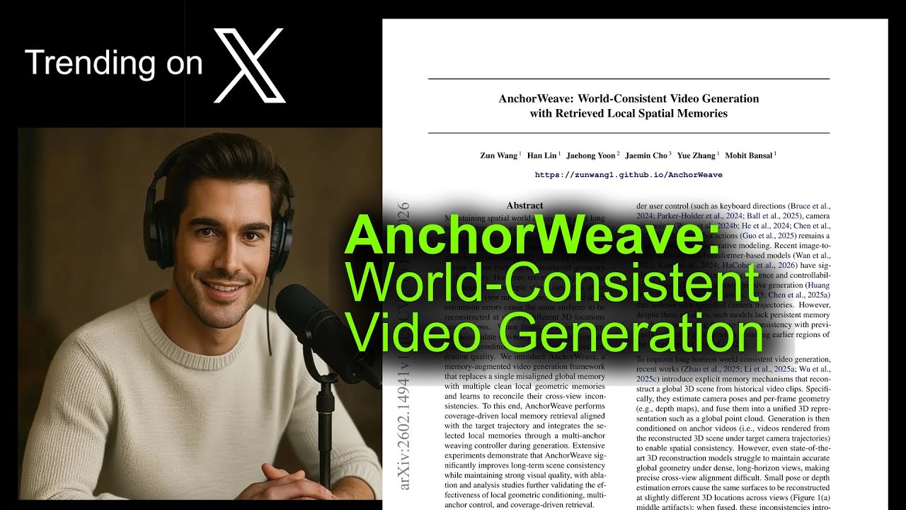 AnchorWeave 3D video world generator unveiled