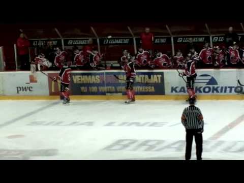 A-Ässät-Kärpät 13.3.2014. Valtteri Viljasen Upea 1-0 maali !