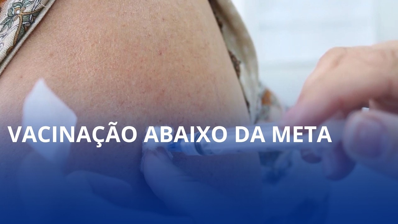 Cobertura vacinal contra a gripe segue bem abaixo da meta de 90%