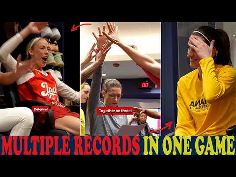 Caitlin Clark & Fever Go Crazy in Locker Room After Caitlin Breaks 3 Records in Huge Win vs Storm 🔥🔥