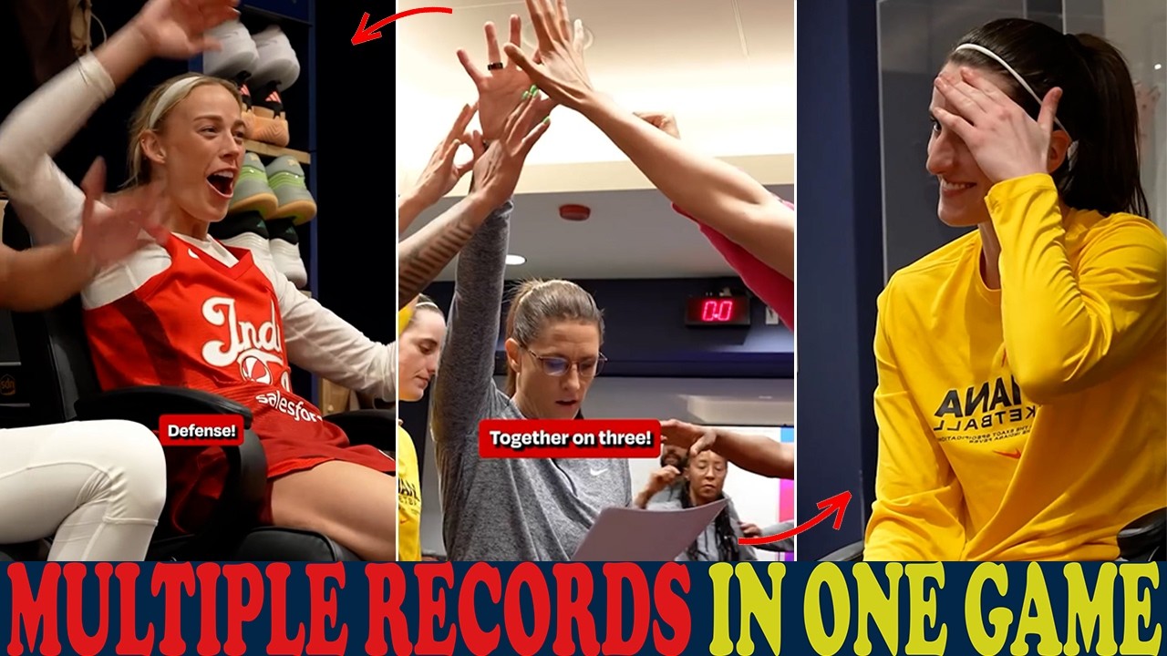 Caitlin Clark & Fever Go Crazy in Locker Room After Caitlin Breaks 3 Records in Huge Win vs Storm 🔥🔥