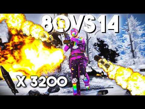 HOW WE DID THE BIGGEST RAID IN RUST HISTORY (80vs14) 3200 ROCKETS