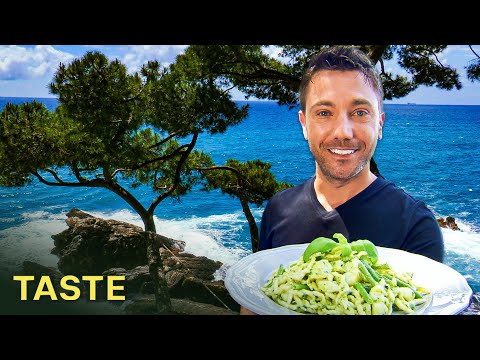 Pesto Pasta On The Stunning Ligurian Coast