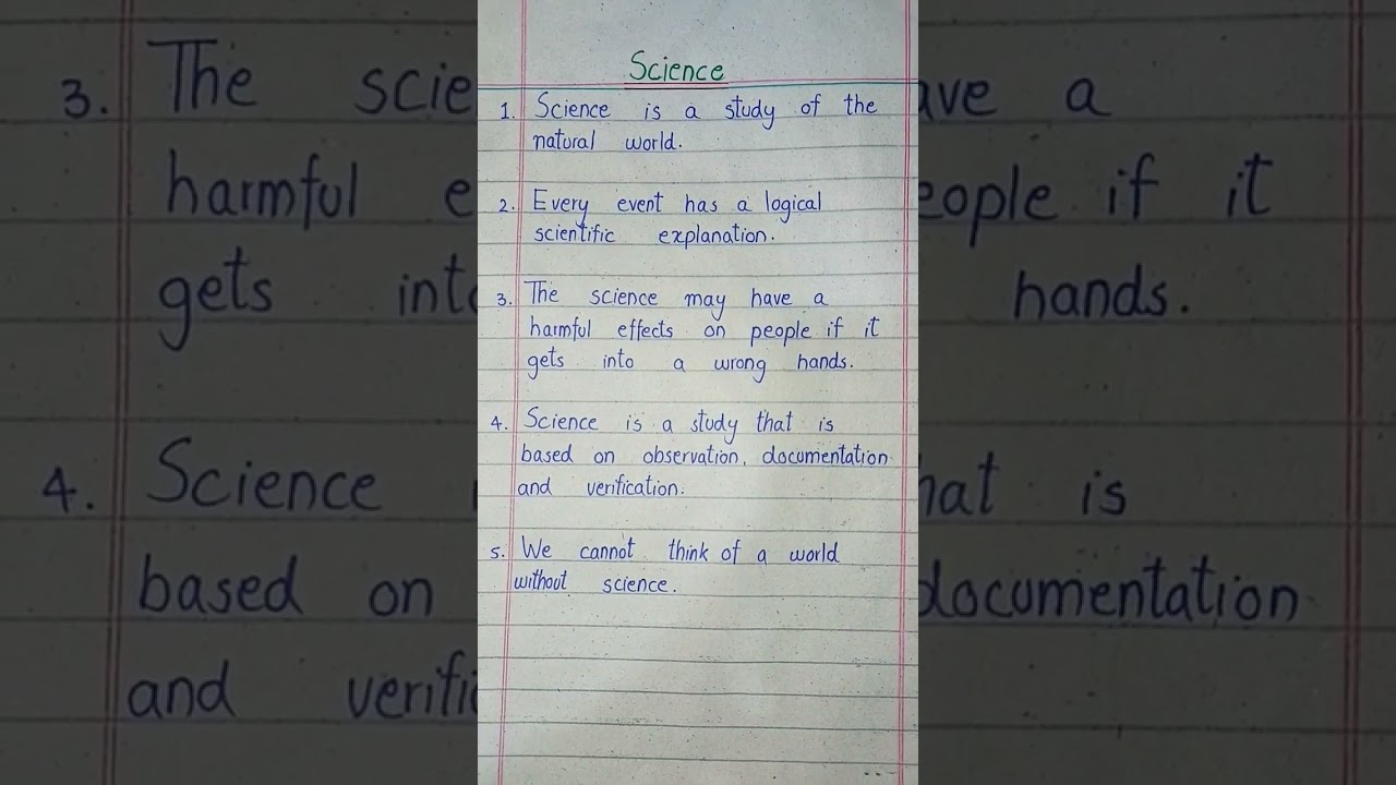 5 lines essay on Science #5linesessay #5lines