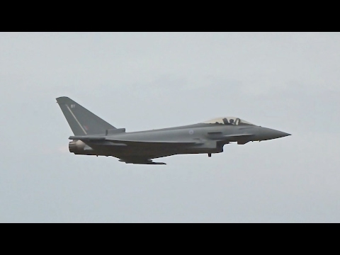 Eurofighter Typhoon FGR4 Royal Air Force flying Display RIAT 2016 AirShow