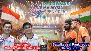 Download lagu Fajar / Fikri Vs Satwiksairaj Rankireddy / Chirag Shetty - QF Malaysia Open 2026 - Bersama Bu Rina mp3