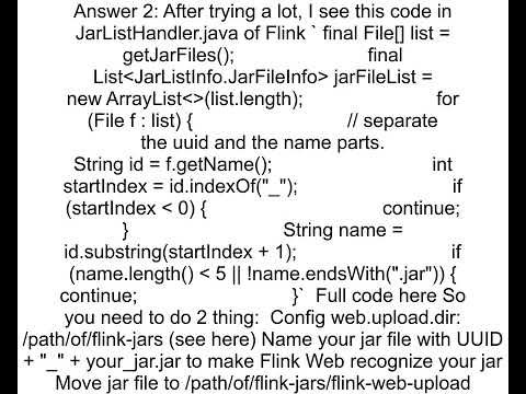 Add Flink Job Jar in Docker Setup and run Job via Flink Rest API