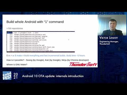 Embedded Fest 2021. Viktor Leniviy. Android 10 OTA update: Internals introduction