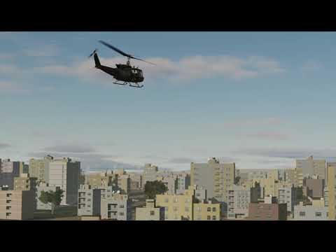 DCS World SG - Mi-24P and UH-1 Hueys Quick Extraction Mission Opening Scenes