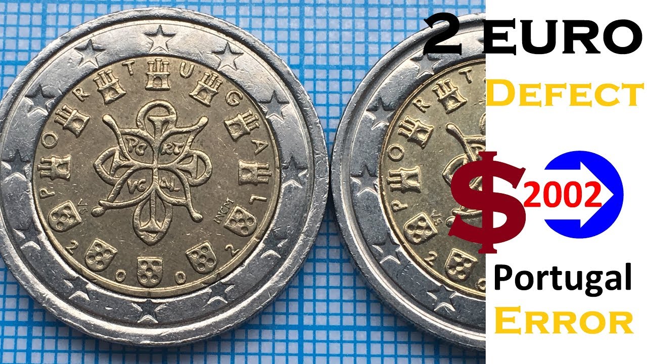 Portugal 2 euro 2002 Defect