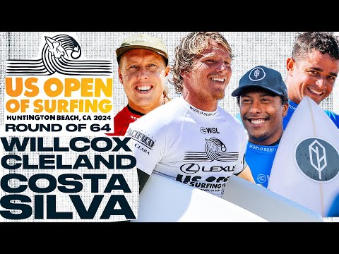 Jacob Willcox, Alan Cleland, Cauã Costa, Deivid Silva | Lexus US Open of Surfing 2024 - Rnd of 64