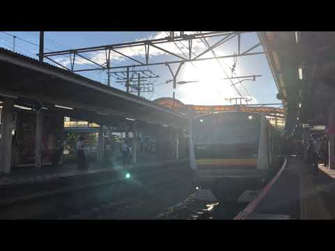 JR E232系 6両 南武線 快速 川崎行 南武線 分倍河原駅