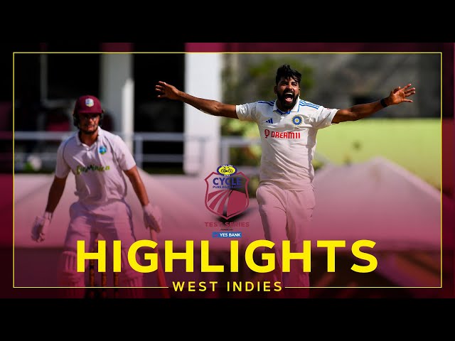 Highlights | West Indies v India | India Win By Innings | 1st Cycle Pure Agarbathi Test Day 3