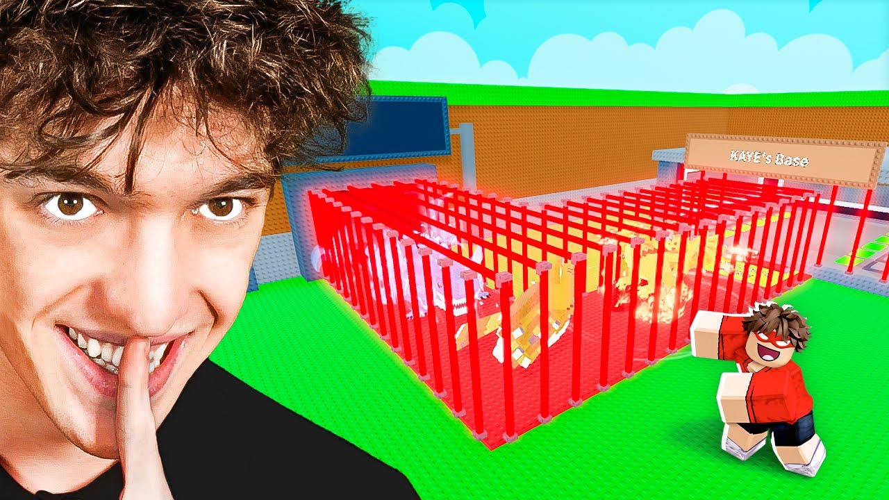 Trolling YouTuber With INFINITE LASERS BASE In Steal A Brainrot!!