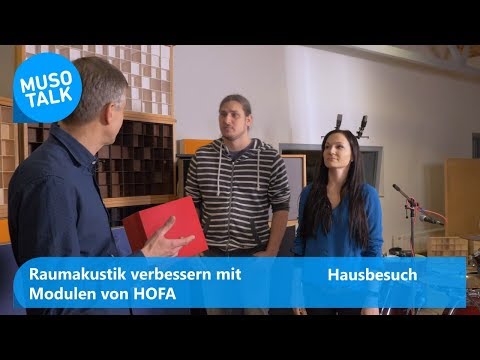 Raumakustik verbessern mit Modulen von HOFA - Hausbesuch