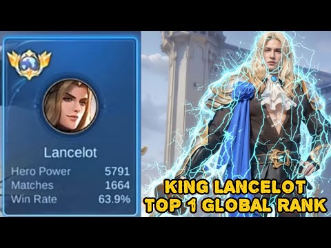 King Lancelot TOP 1 GLOBAL RANK skill is better than pro player mobile legends