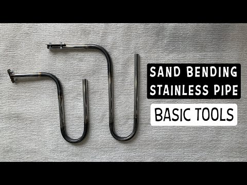 SAND BENDING STAINLESS PIPE WITH BASIC TOOLS - SURFBOARD RACK