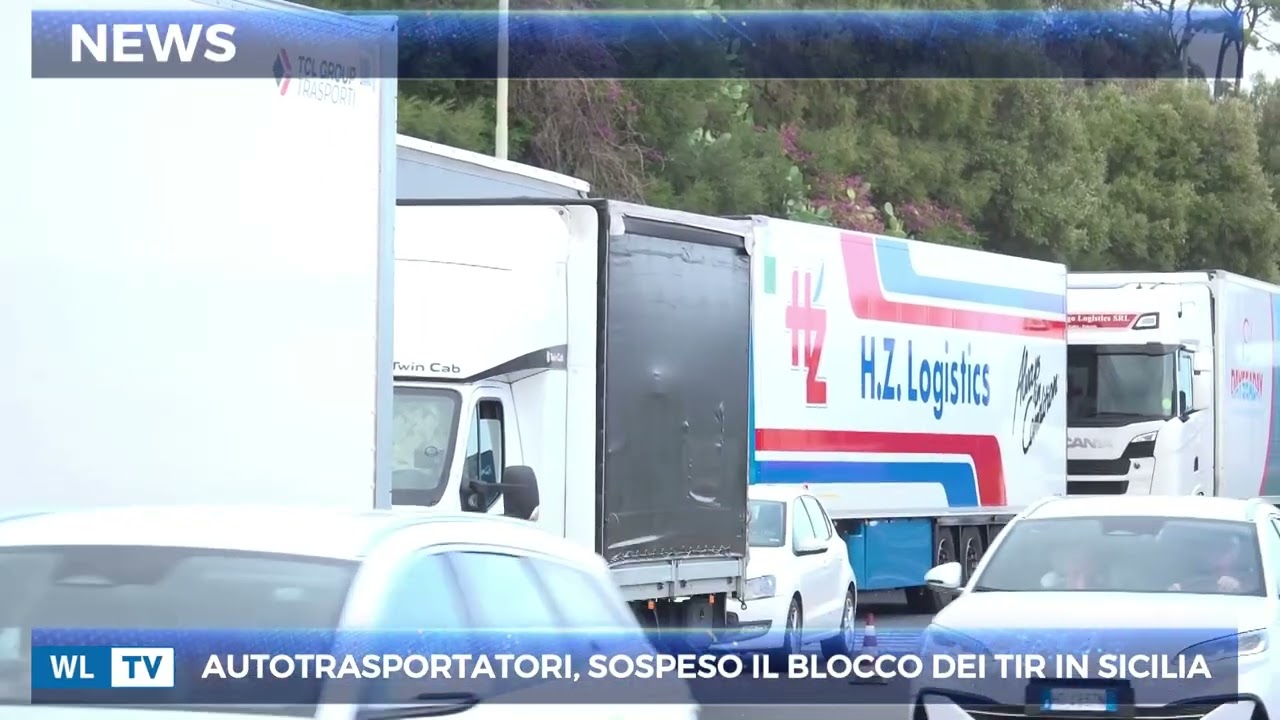 Autotrasportatori, sospeso il blocco dei tir in Sicilia