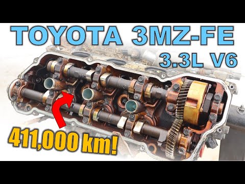 Toyota's most reliable V6? 3.3L 3MZ-FE engine with 411,000km teardown!
