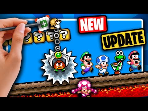 Mario Maker Game for PC & Mobile?! - Let's make a NEW UPDATE level! (SMM World Engine)