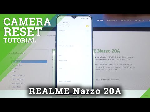 Restore Camera Default Settings – Reset Camera App on REALME Narzo 20A