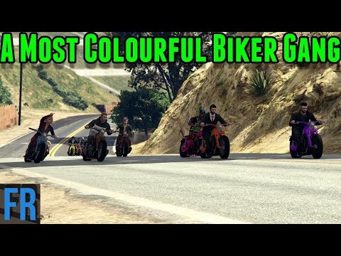 Gta 5 Challenge Most Colourful Biker Gang