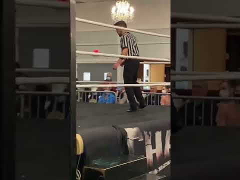 Davienne spears Alec Price! (Chaotic Wrestling) #shorts #intergender