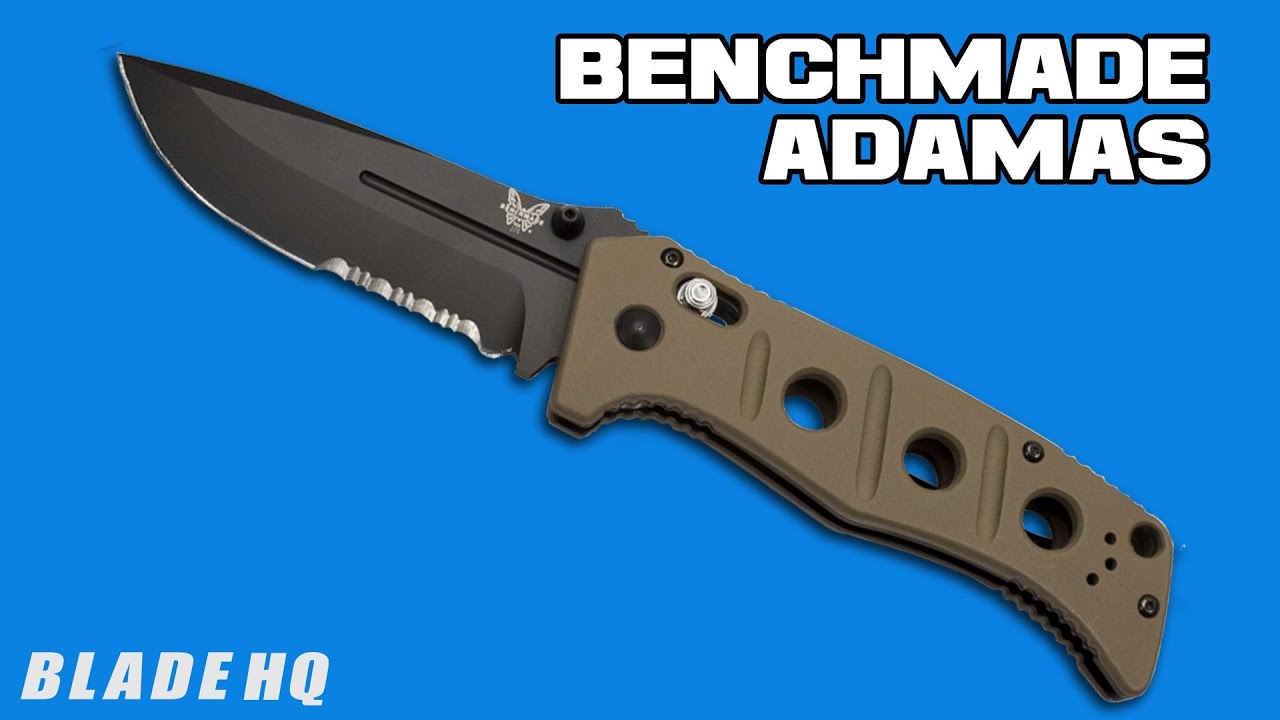 Benchmade Sibert 275SBKSN Adamas AXIS Lock Knife Tan G-10 (3.82" Black Serr)