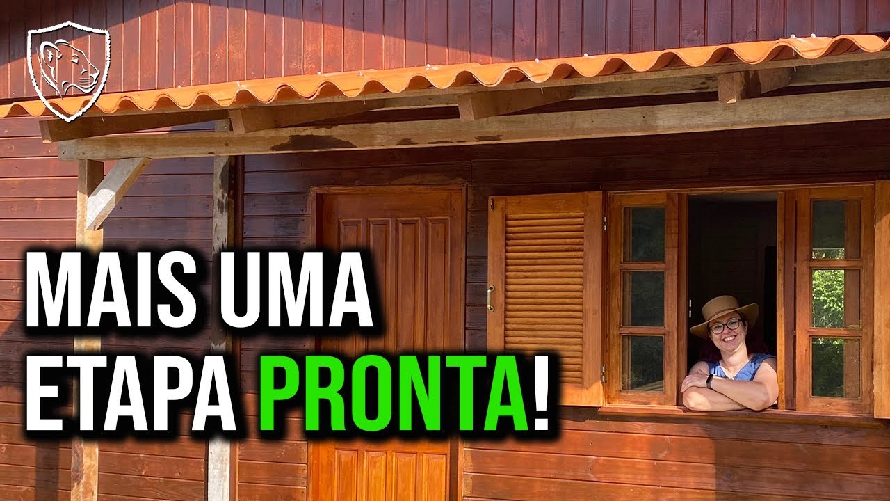 Fizemos o TELHADO em frente a casa do RANCHO SV