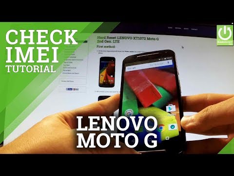 How to Check IMEI on LENOVO Moto G 2nd Gen. - Read IMEI in Moto G