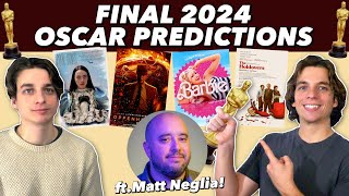 FINAL 2024 Oscar Winner Predictions