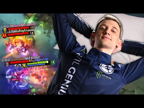 Arteezy only needs ONE hero to defeat NA teams TWICE