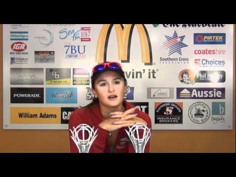Arina Rodionova - Post Match - 2012 McDonalds Burnie International