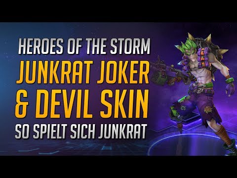 JUNKRAT JOKER & DEVIL HOTS SKIN | Junkrat Spotlight in Heroes of the Storm ★ HotS Deutsch