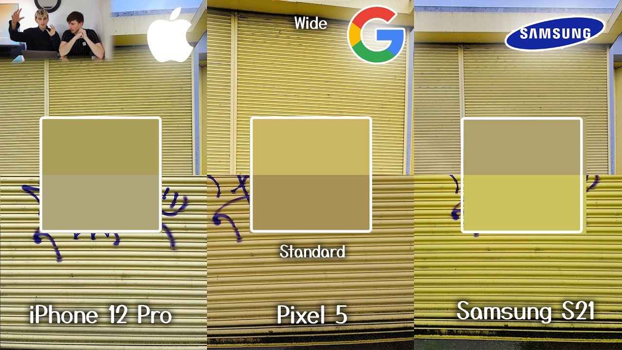 iPhone 12 Pro vs Samsung S21 vs Pixel 5 Camera Comparison(Standard, Wide, Night, Zoom, Audio, Video)