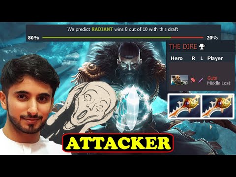 HARDEST GAME OF ATTACKER KUNKKA? 80% LOST CHANCE AGAINST THE ODD 10K COMEBACK | DOTA2ORBS