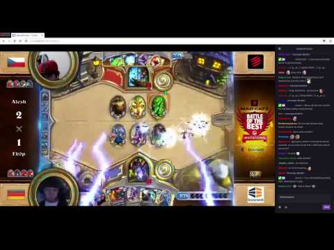 Battle of the best - Alesh (Shaman) vs Ekop (Warlock) - match 4 - Hearthstone February 2015
