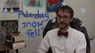 "All day snow fell"