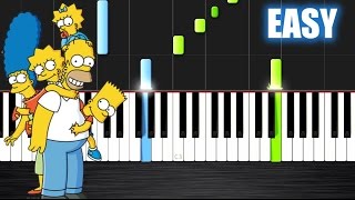 The Simpsons Theme - EASY Piano Tutorial by PlutaX