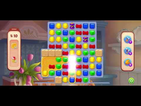 Homescapes level 12959 - no booster gameplay