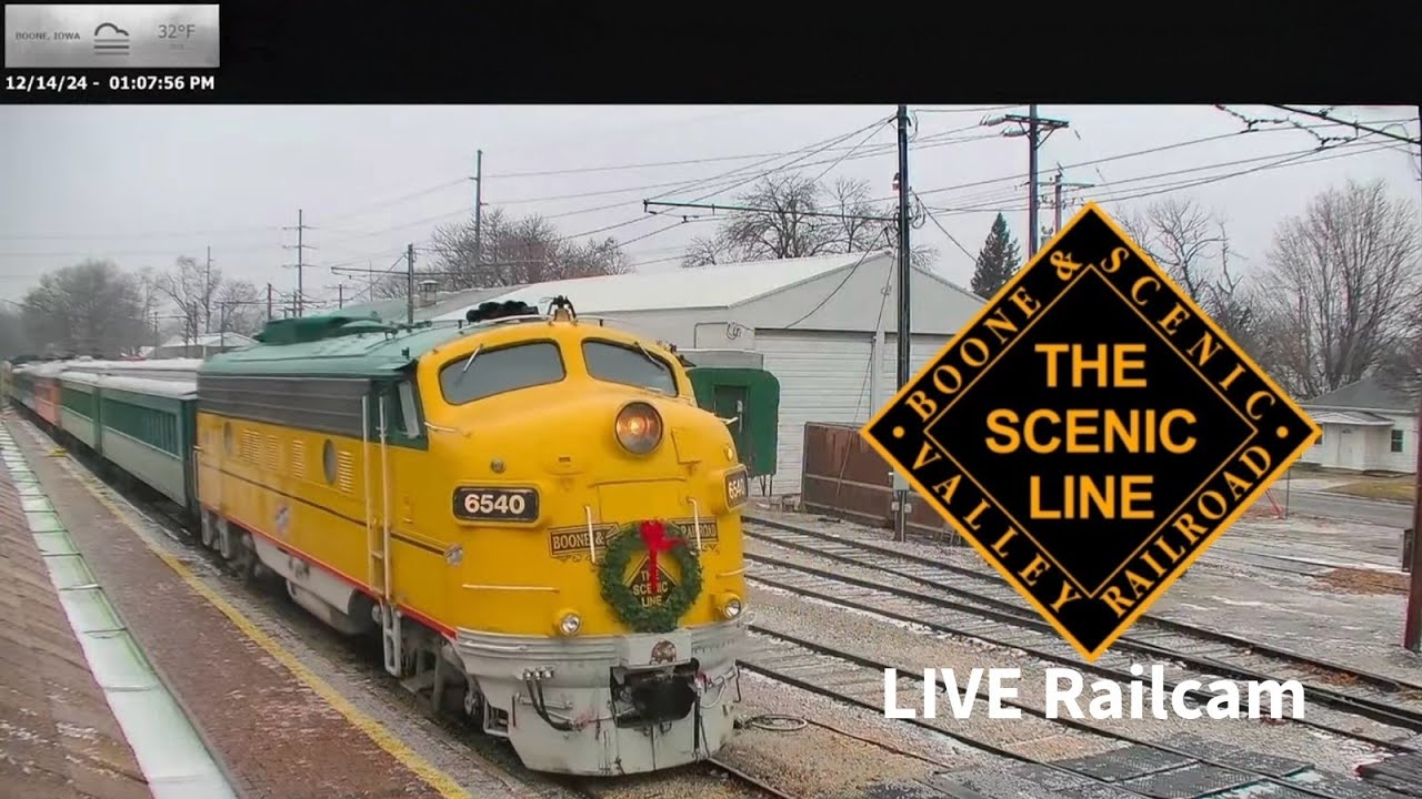 Live webcam view of Boone & Scenic Valley Railroad Live Cam