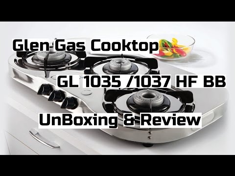 Glen 3 burner gas stove gl 1035 ss bb hf unboxing and review