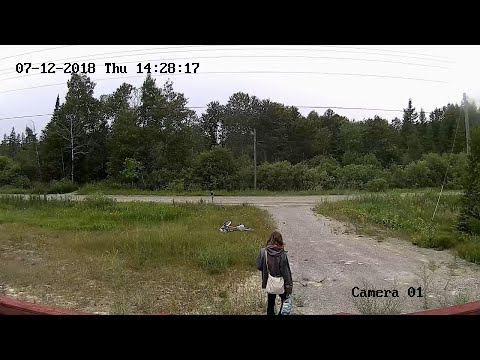 Female trespasser got caught and confronted on my property