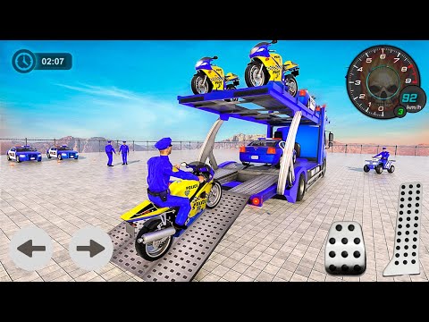 Police Moto Bike Transport Truck Simulator - Offroad Police Transporter Truck - #2 Android Gameplay