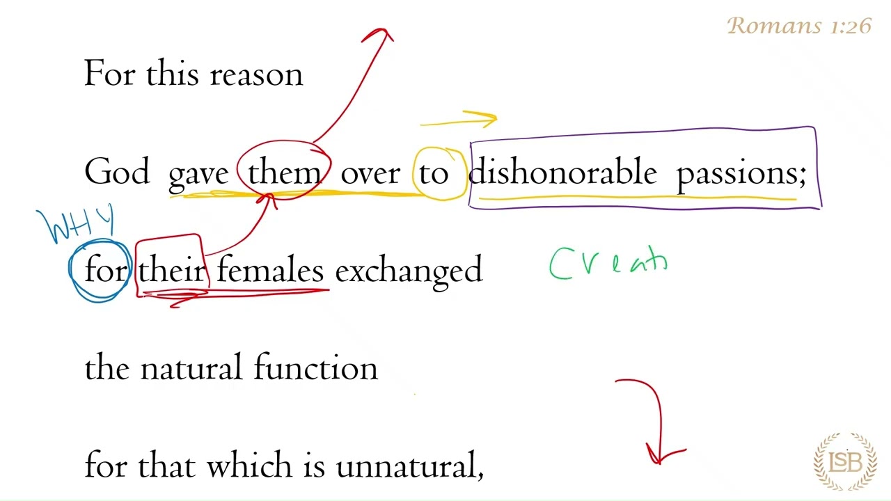 BTV: Romans 1:26b