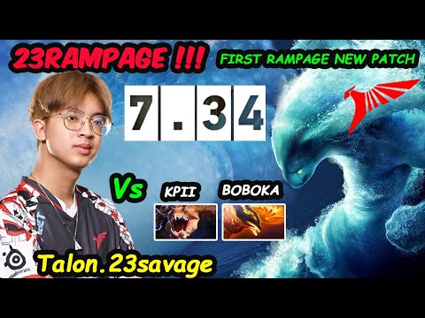Talon 23savage Morphling New Patch 7.34 RAMPAGE vs Kpii Boboka Dota 2